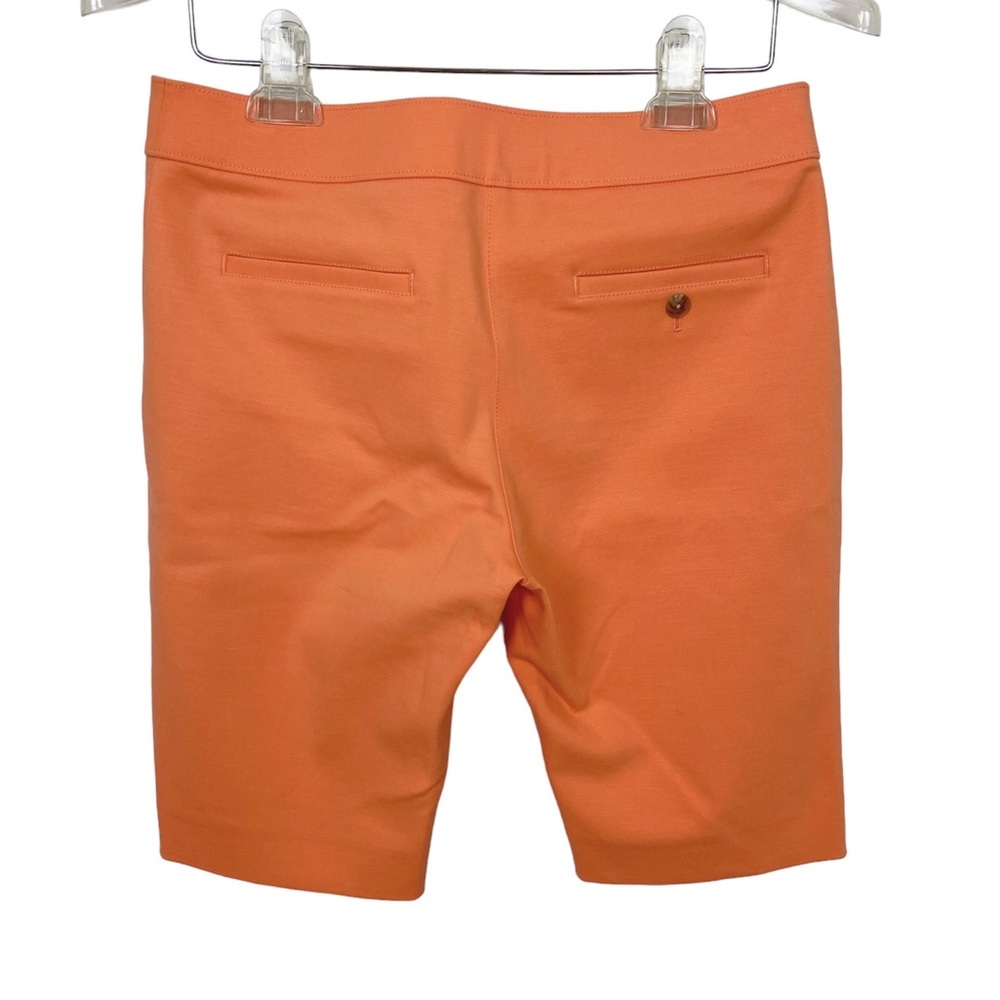 TORY BURCH Bermuda Shorts in Peach Orange Flat Front Size 0 - Picture 5 of 8